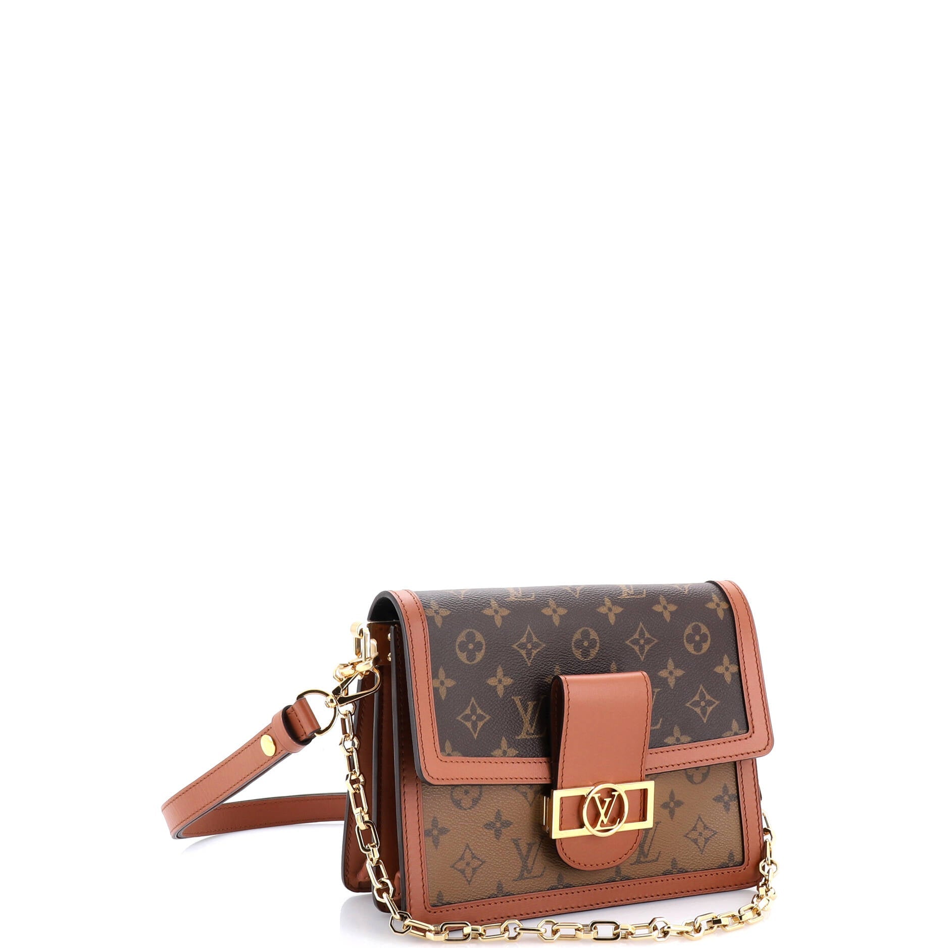 Dauphine Shoulder Bag Reverse Monogram Canvas MM