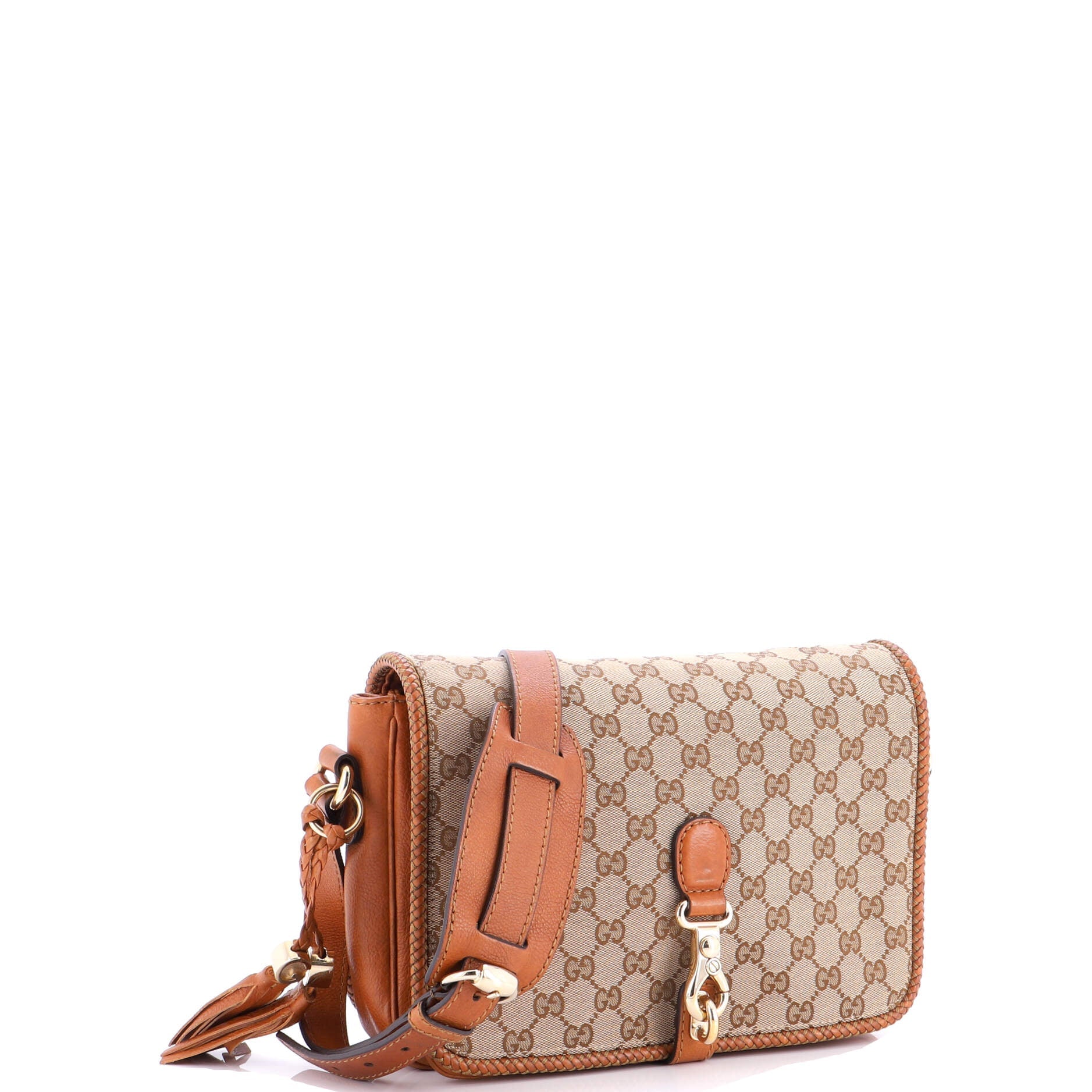Marrakech Messenger Bag GG Canvas with Leather Medium