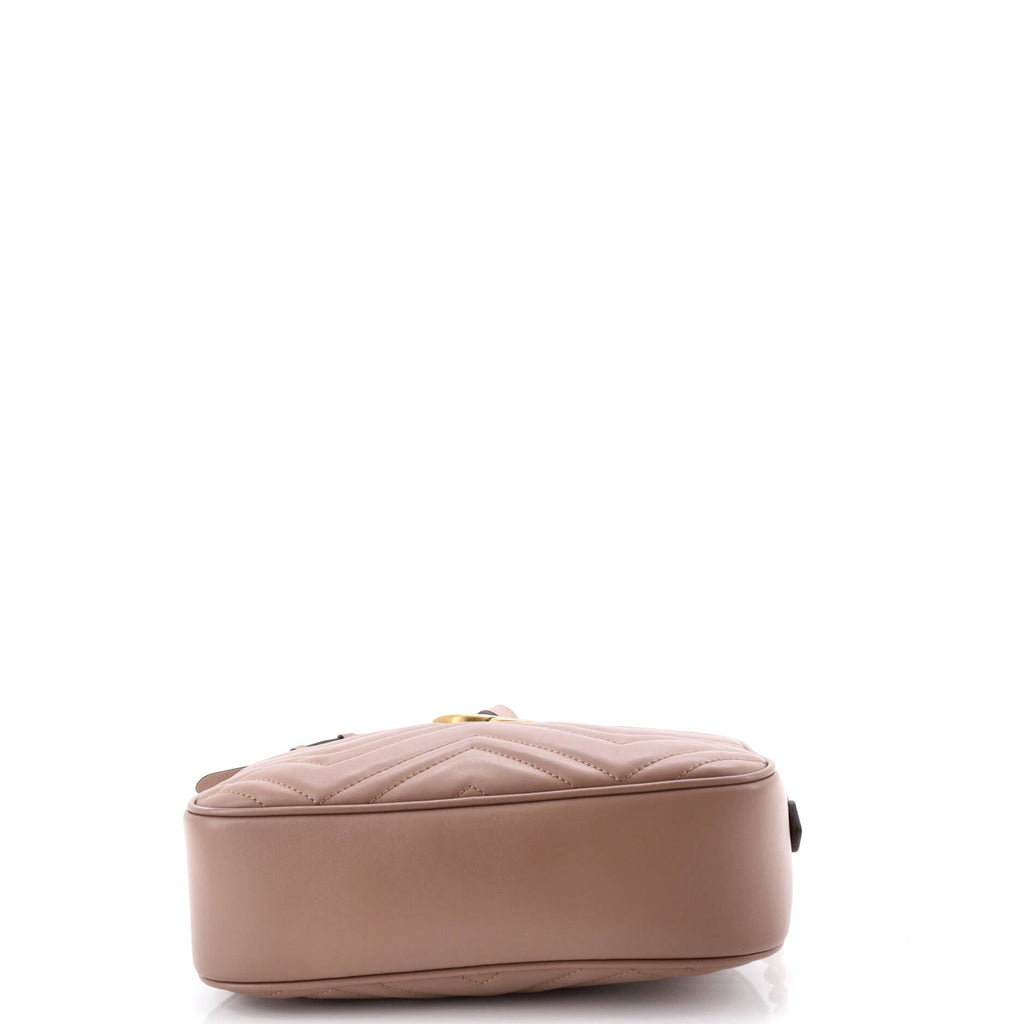 GG Marmont Shoulder Bag Diagonal Quilted Leather Small