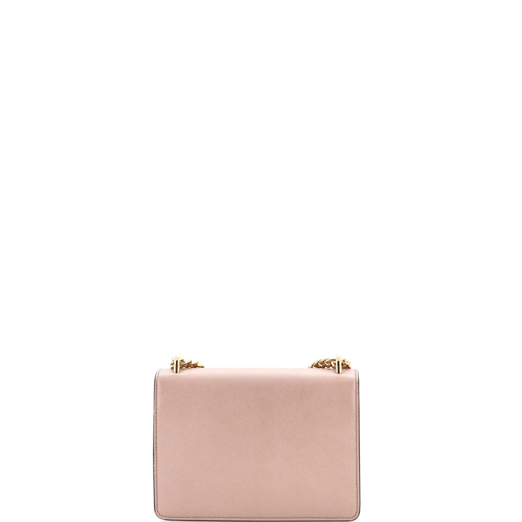Envelope Flap Chain Shoulder bag Saffiano Leather Small