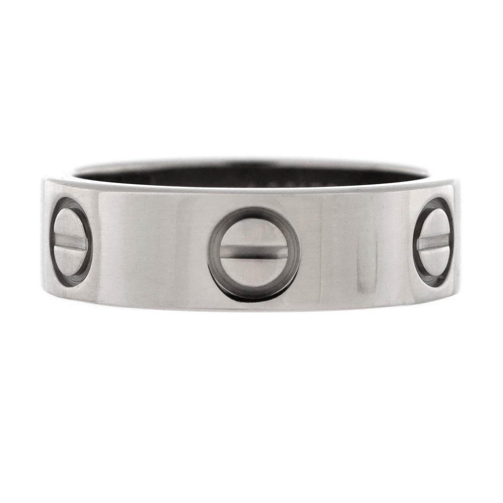 Love Band Ring 18K White Gold