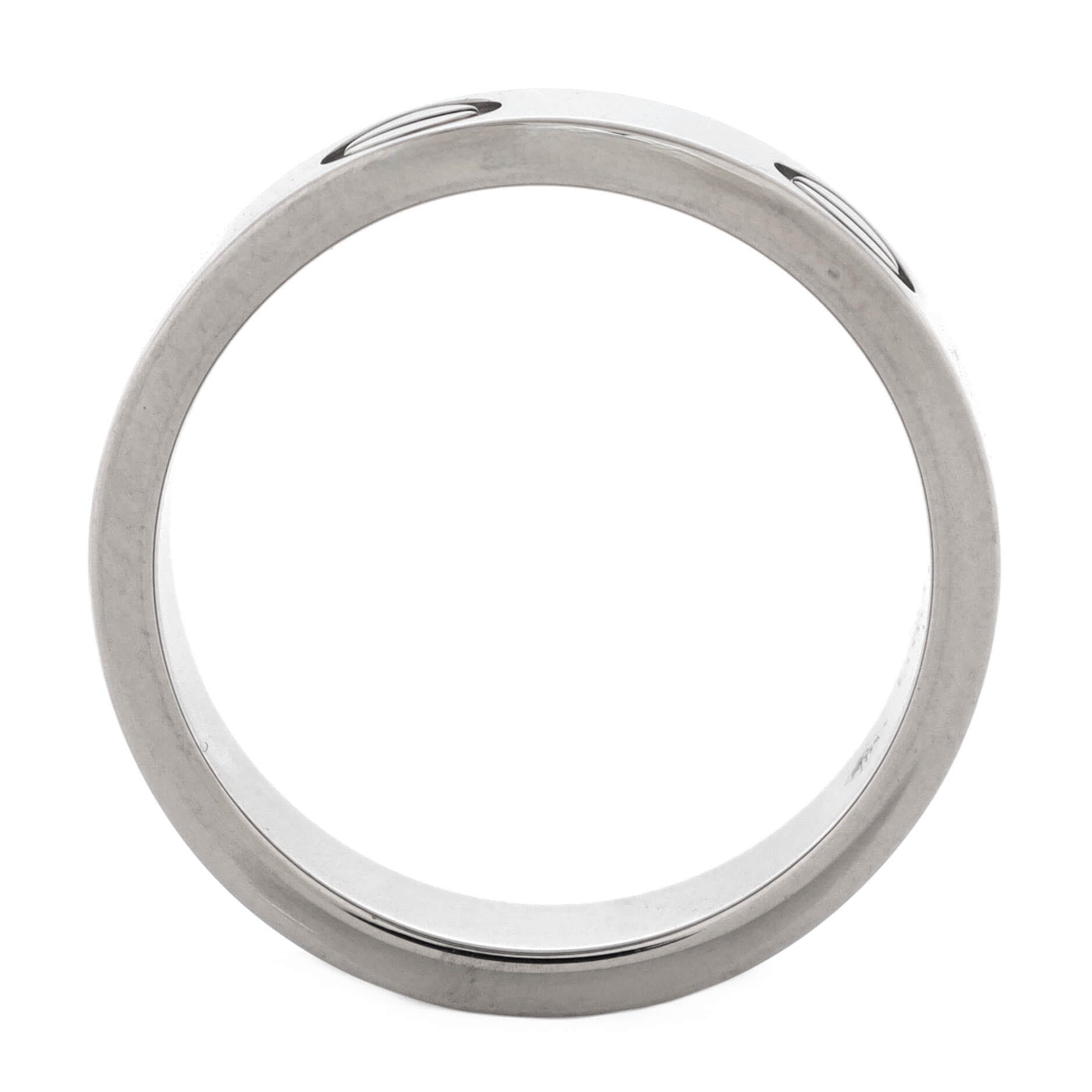 Love Band Ring 18K White Gold