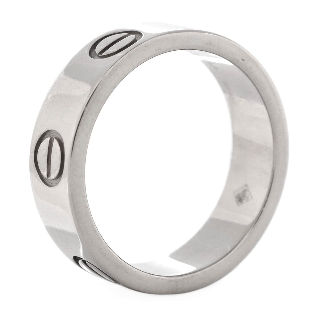 Love Band Ring 18K White Gold