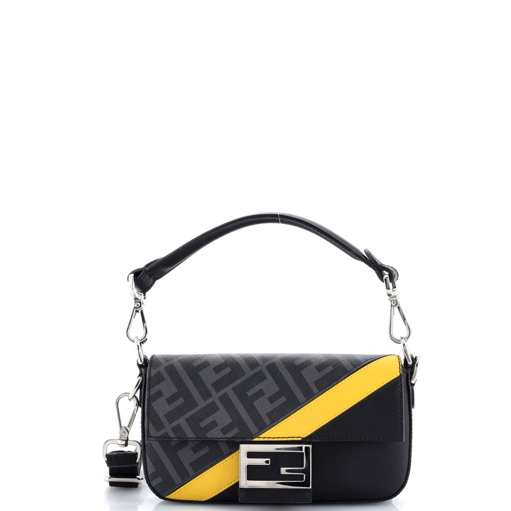 Baguette NM Bag Zucca Coated Canvas and Leather Mini
