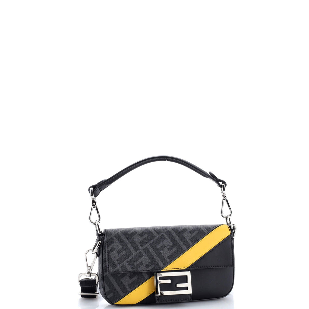 Baguette NM Bag Zucca Coated Canvas and Leather Mini