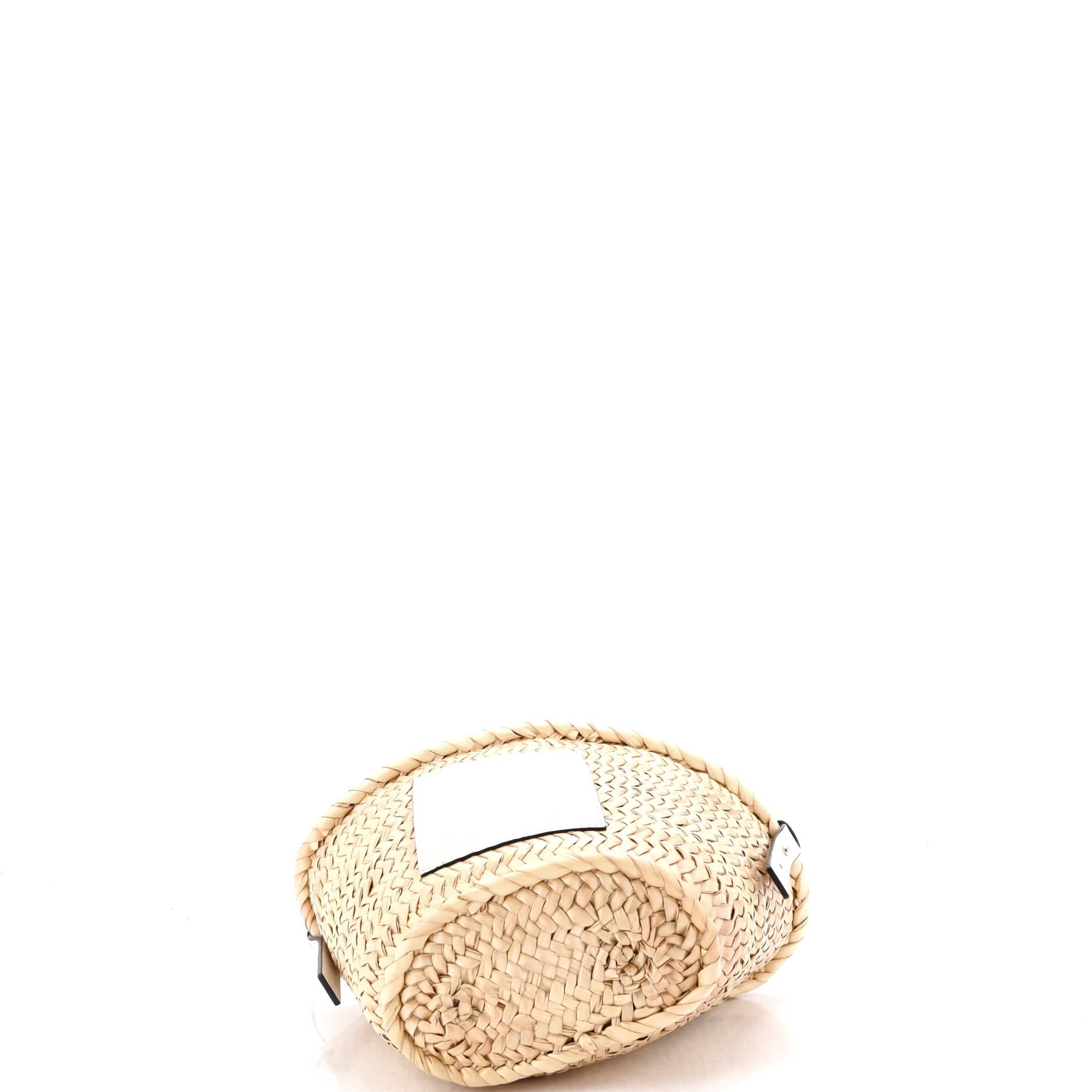 x Paula Ibiza Drawstring Crossbody Basket Bag Raffia Small