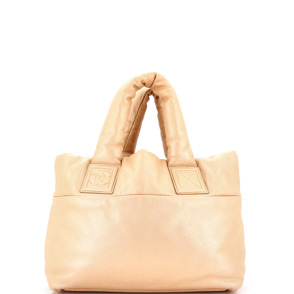 Coco Cocoon Reversible Tote Quilted Lambskin Small