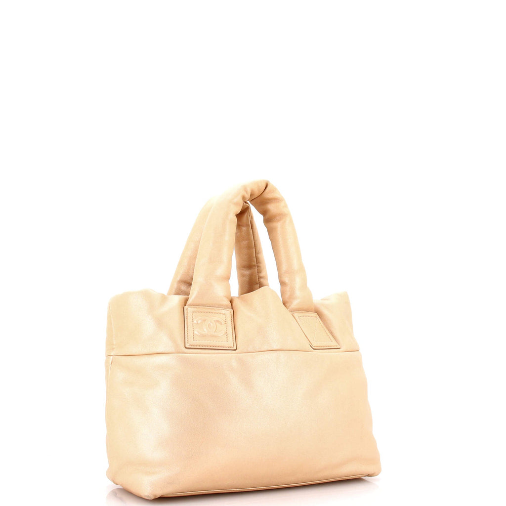 Coco Cocoon Reversible Tote Quilted Lambskin Small