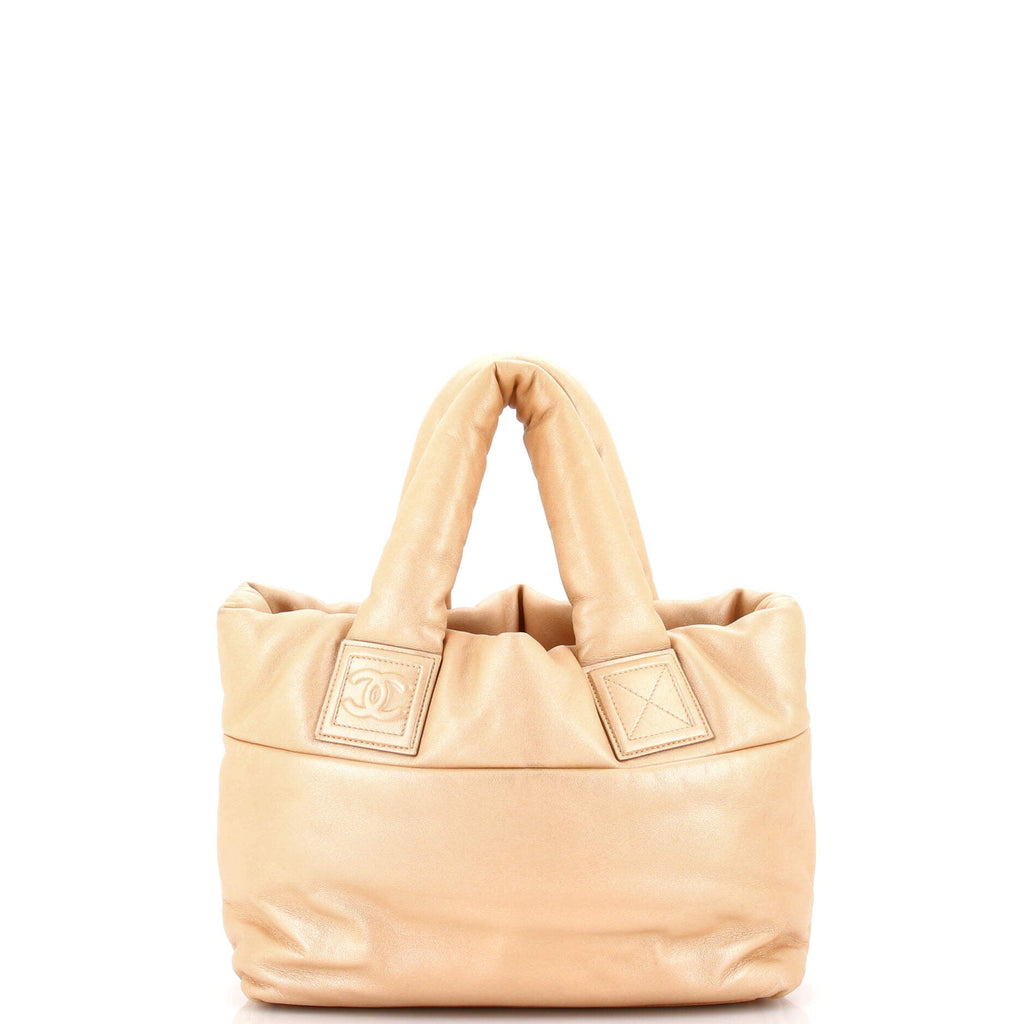 Coco Cocoon Reversible Tote Quilted Lambskin Small
