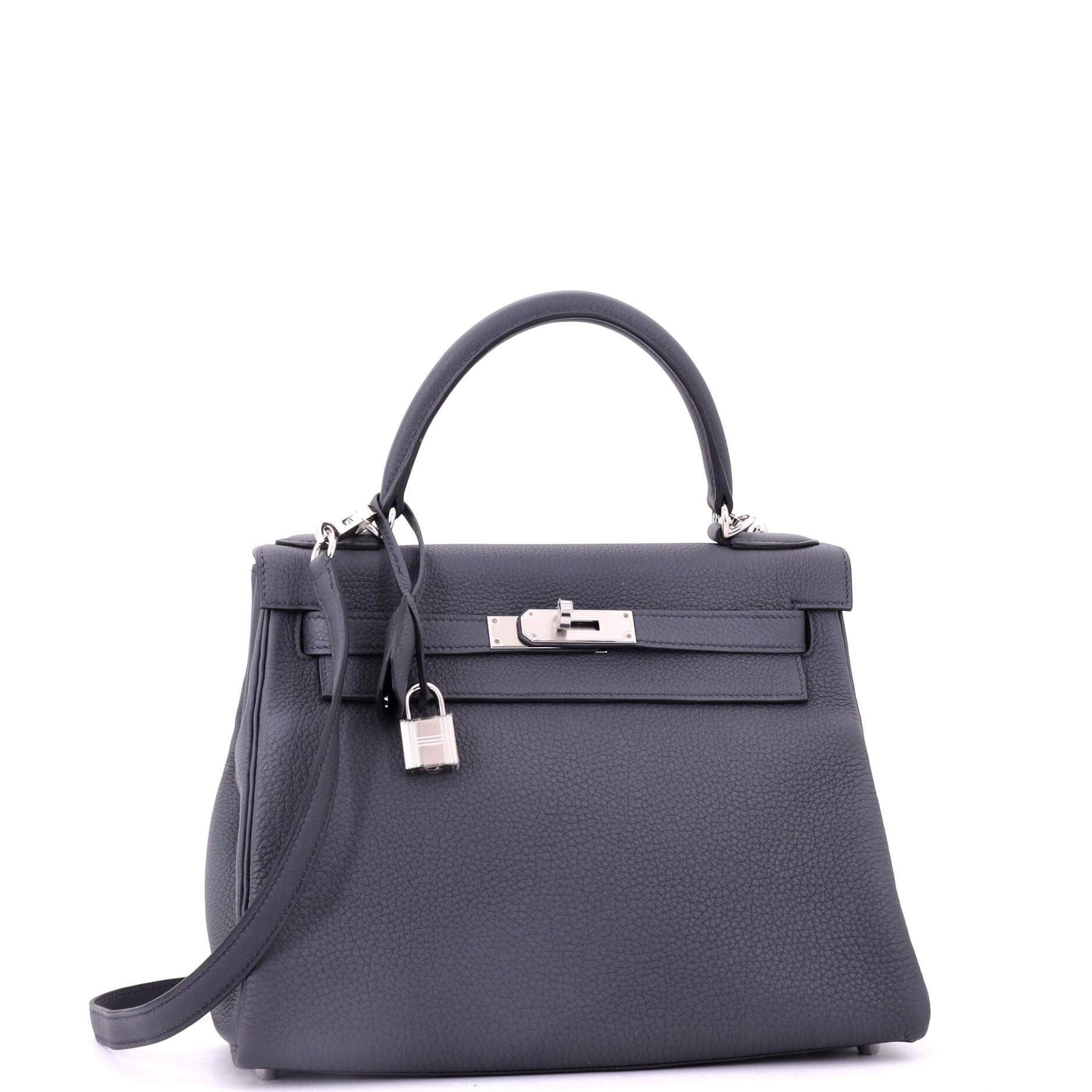 Kelly Handbag Grey Togo with Palladium Hardware 28