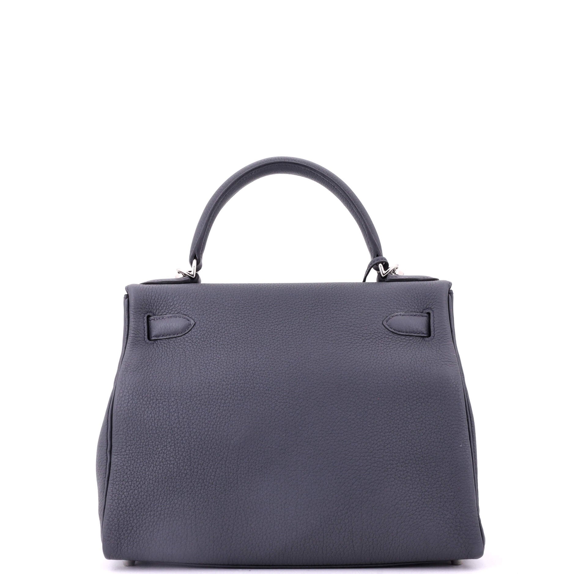 Kelly Handbag Grey Togo with Palladium Hardware 28