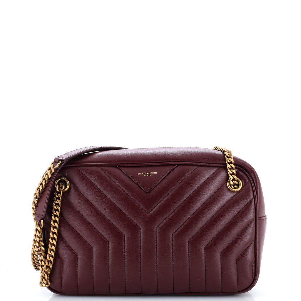 LouLou Bowling Bag Matelasse Chevron Leather Medium