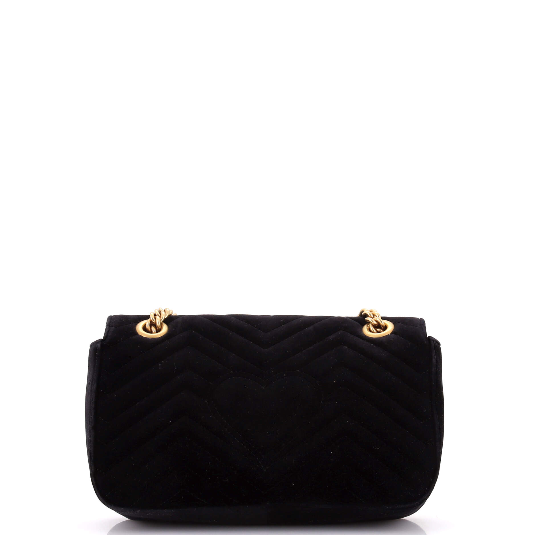 GG Marmont Flap Bag Embellished Matelasse Velvet Small