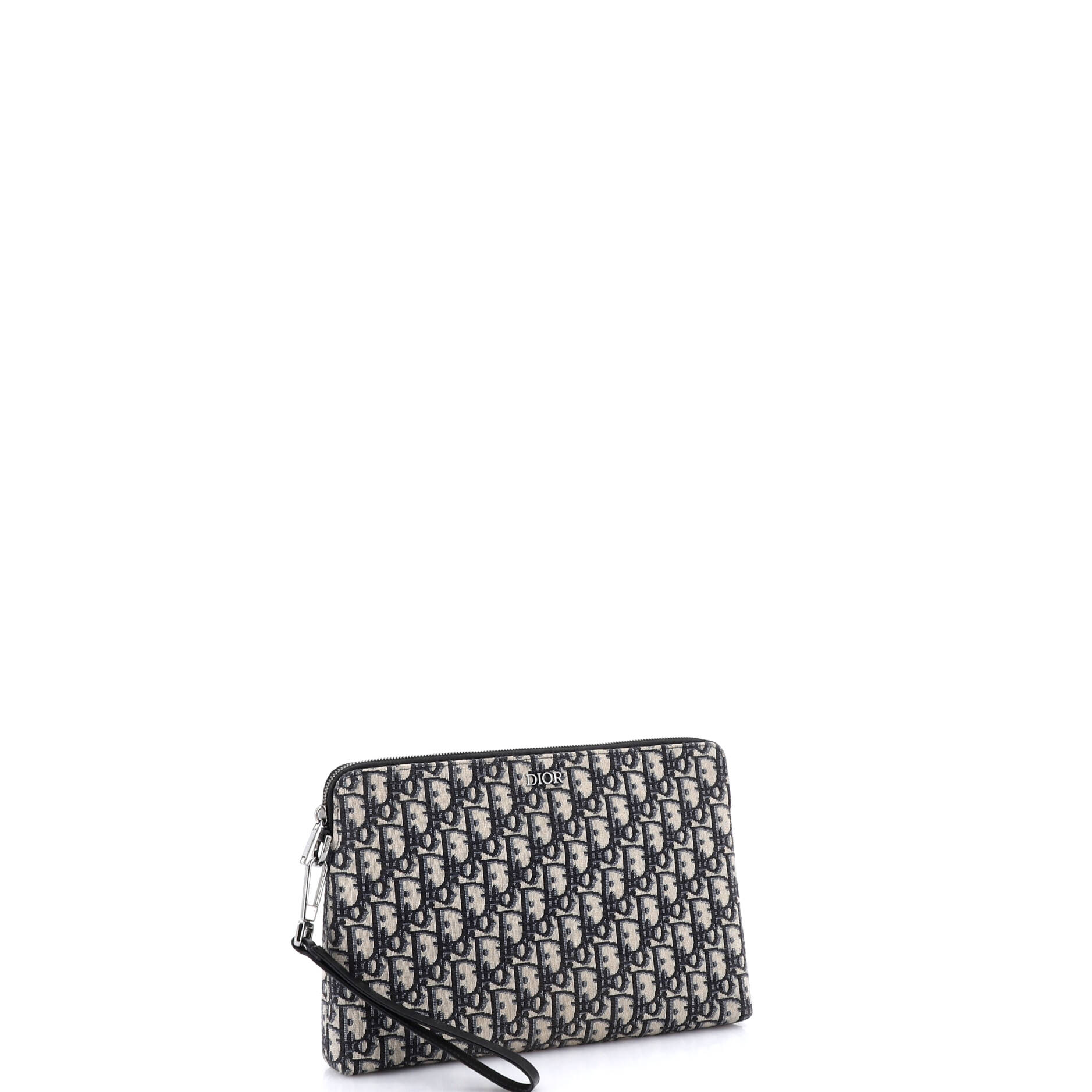 Wristlet Clutch Oblique Canvas