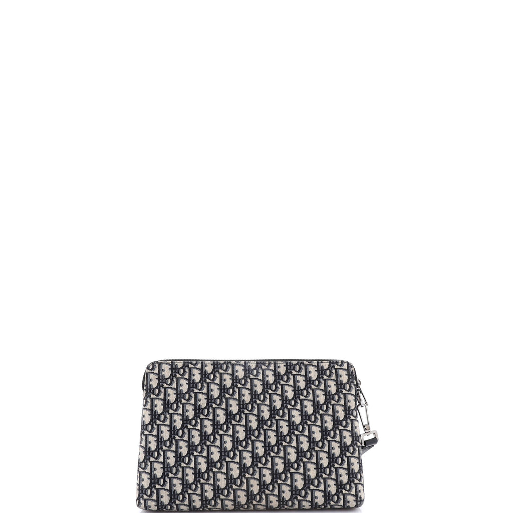 Wristlet Clutch Oblique Canvas