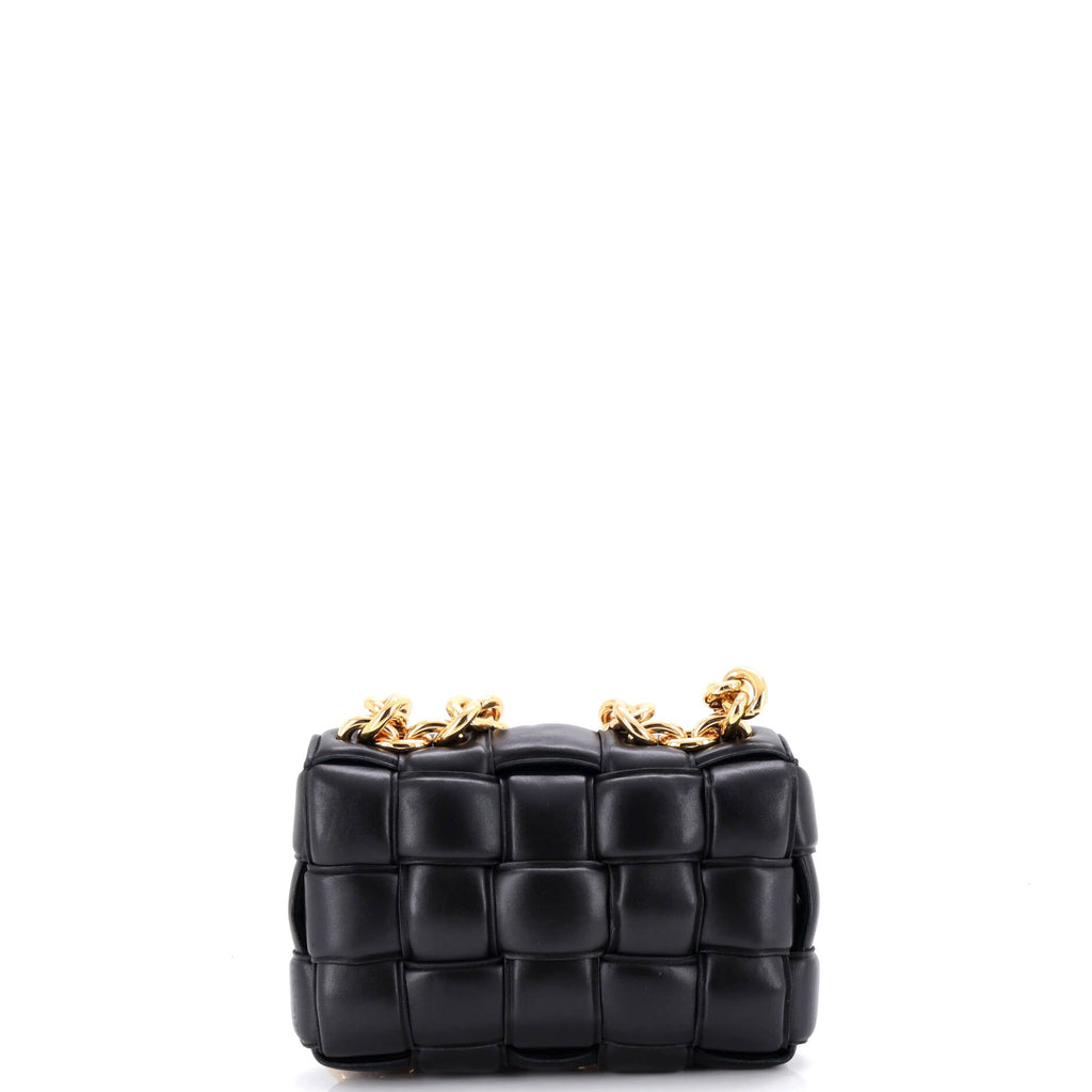 Cassette Chain Crossbody Bag Padded Maxi Intrecciato Leather