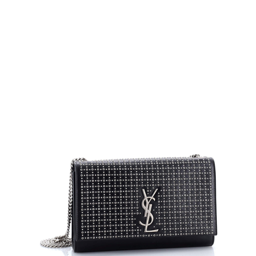 Classic Monogram Crossbody Bag Studded Leather Medium
