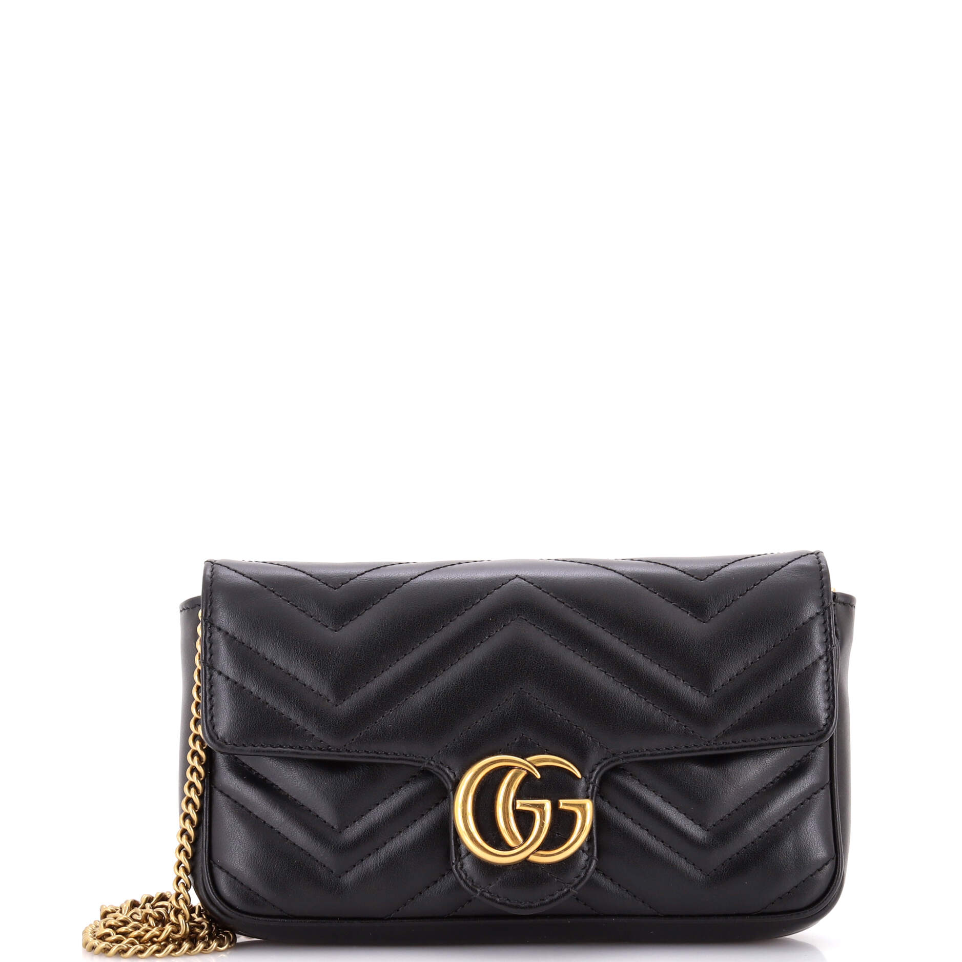 GG Marmont Wallet on Chain Matelasse Leather Mini
