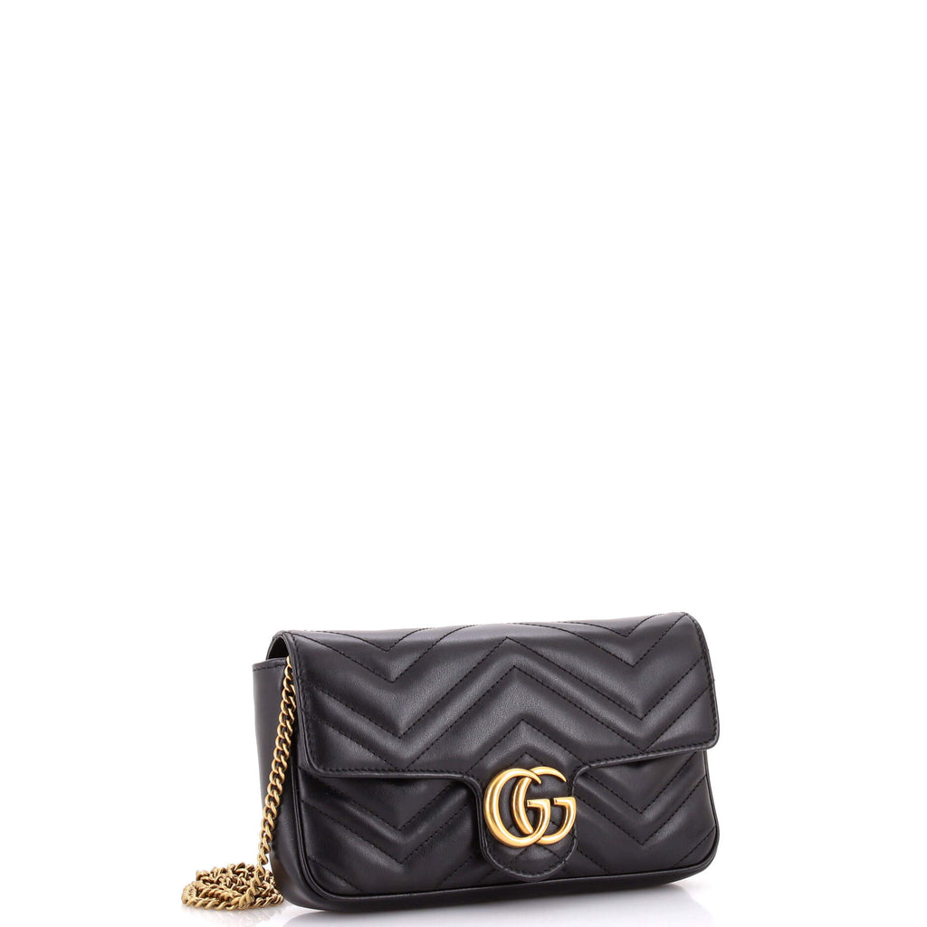 GG Marmont Wallet on Chain Matelasse Leather Mini