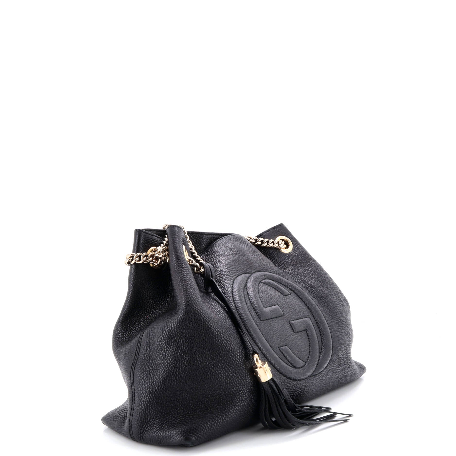 Soho Chain Strap Shoulder Bag Leather Medium