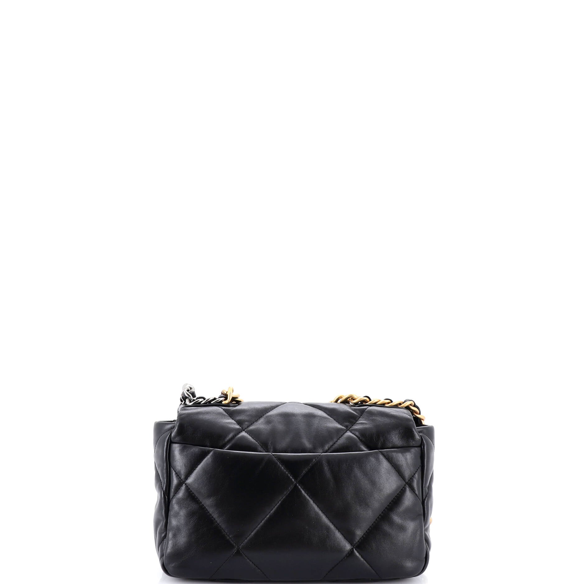 19 Flap Bag Quilted Leather Medium