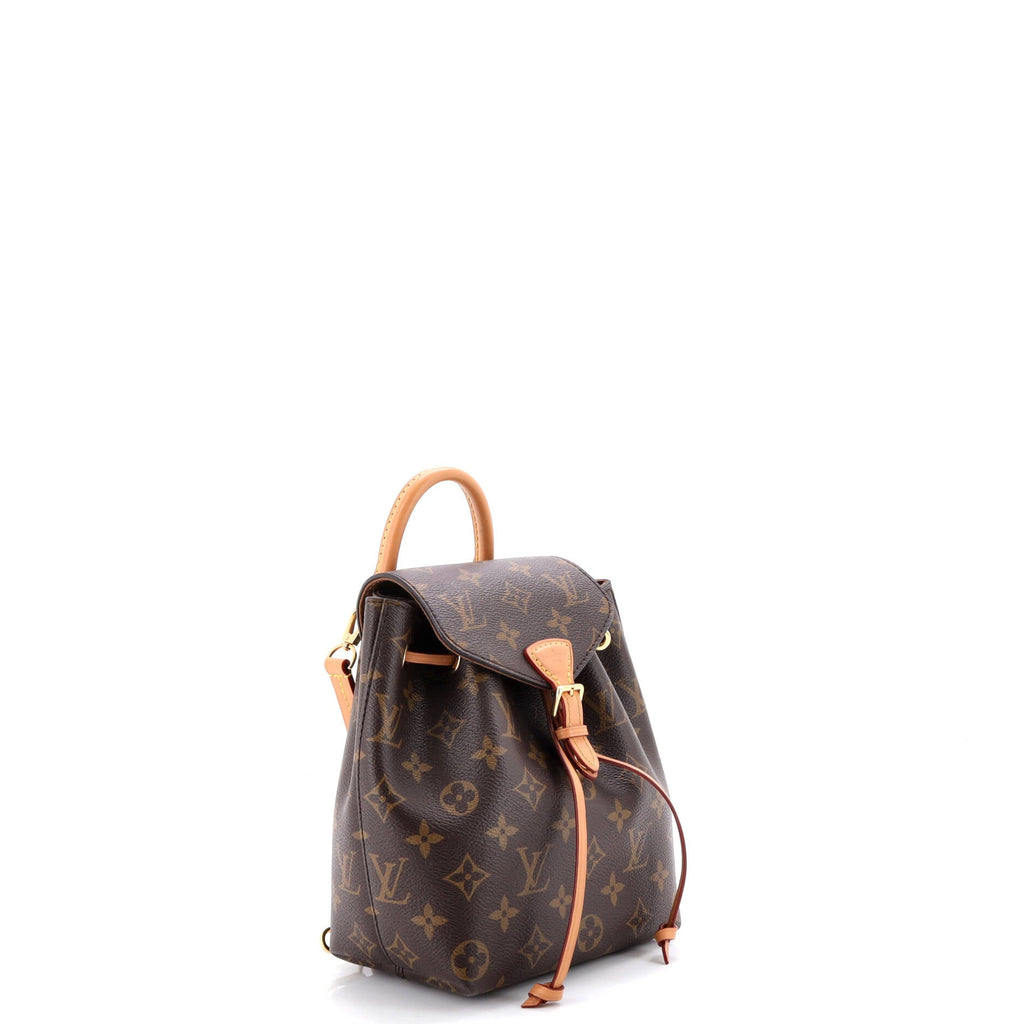 Montsouris NM Backpack Monogram Canvas with Leather BB