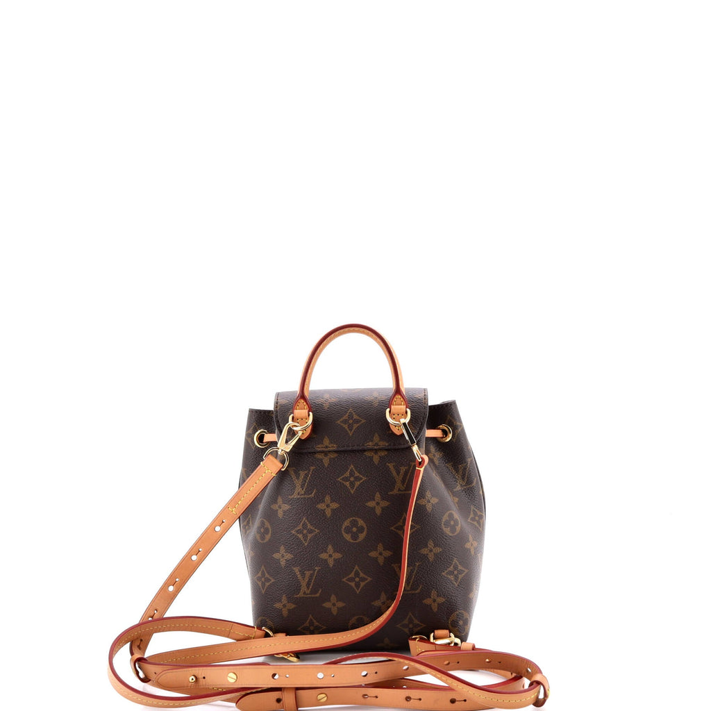 Montsouris NM Backpack Monogram Canvas with Leather BB