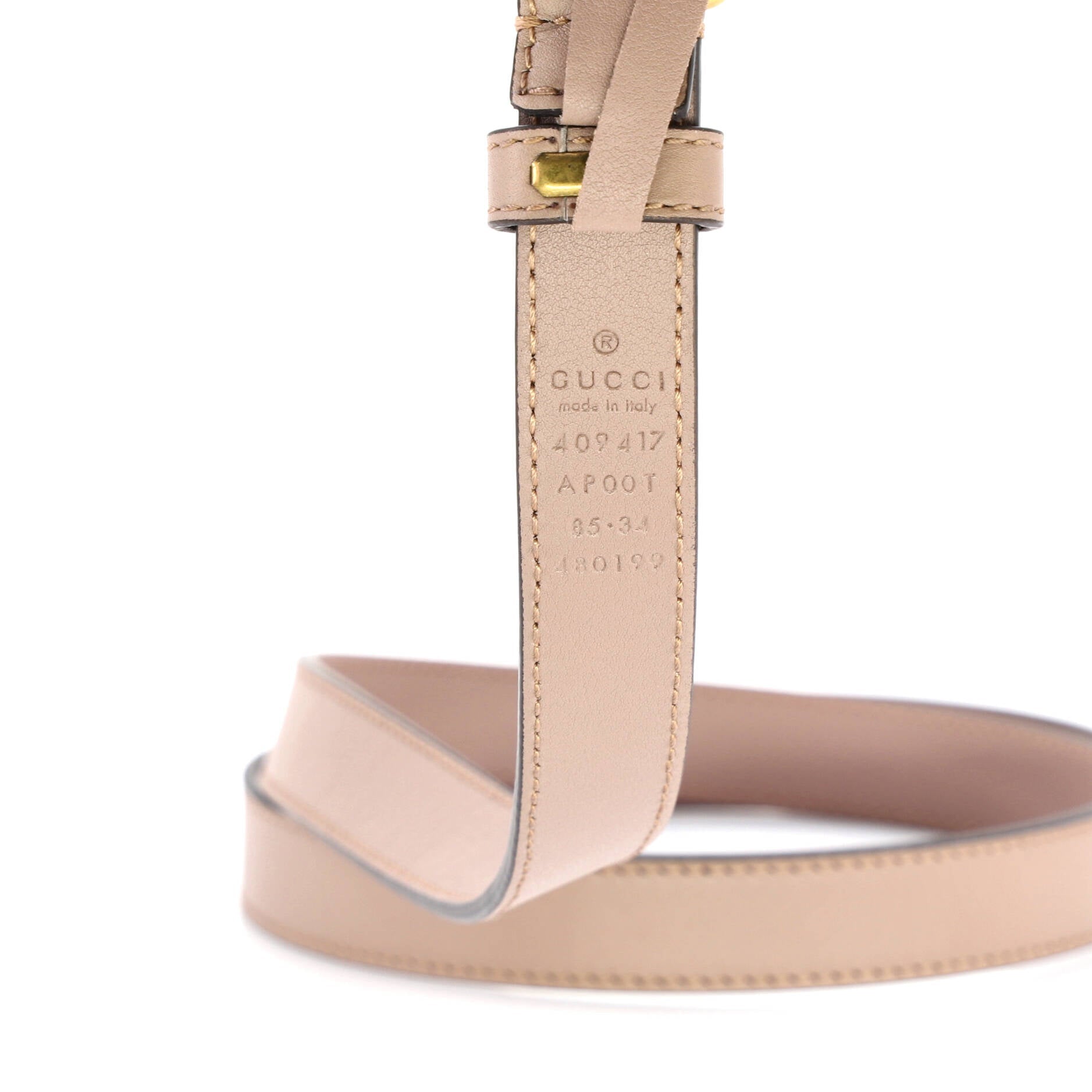GG Marmont Belt Leather Thin