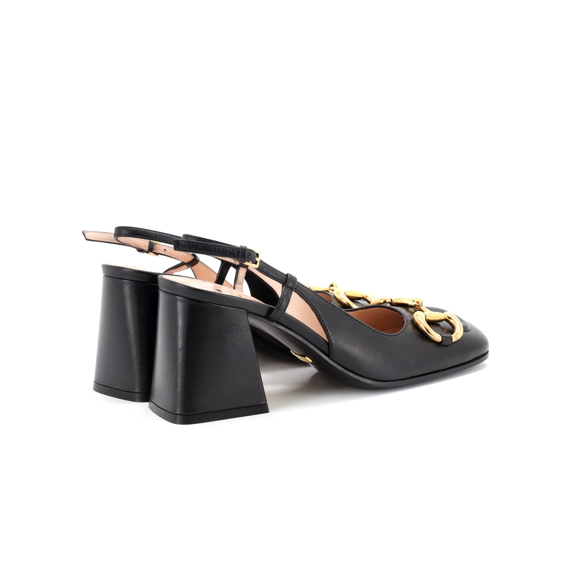 Women's Horsebit Slingback Pumps Leather