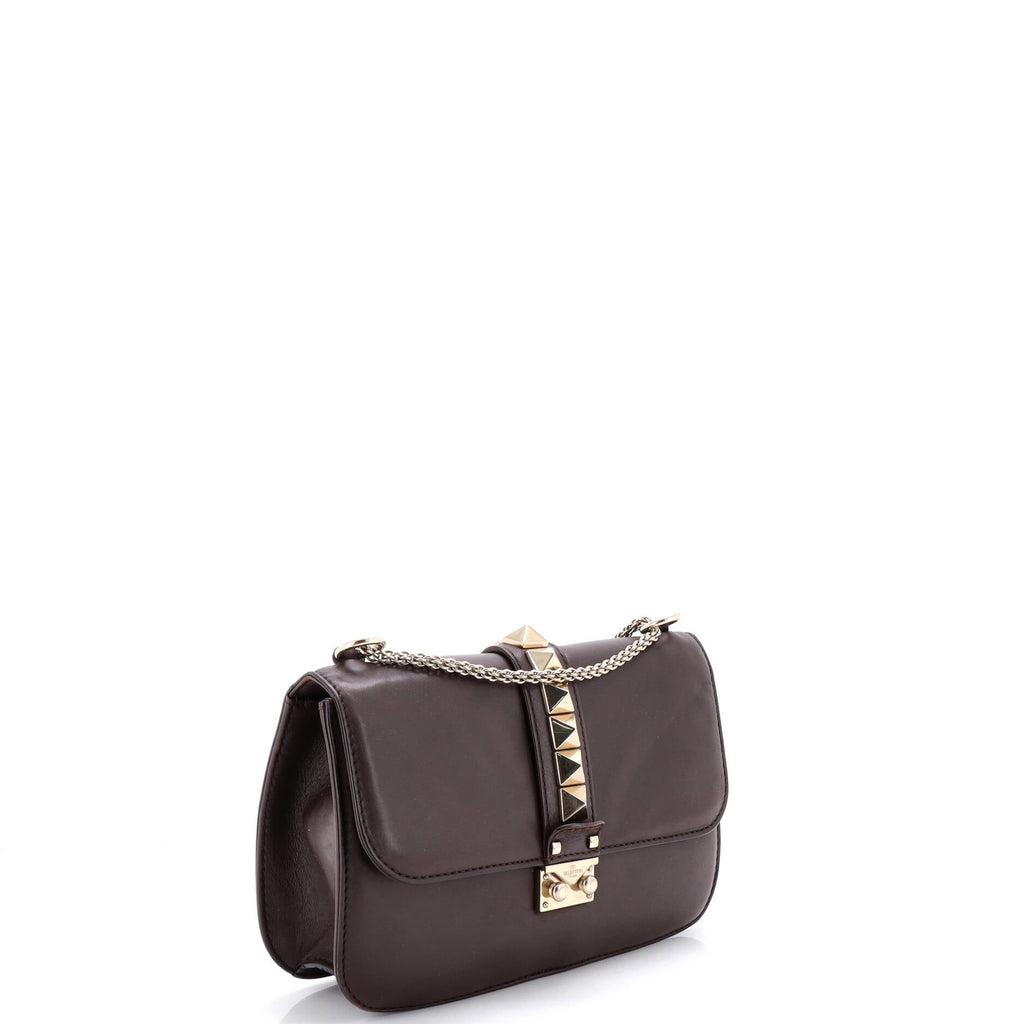 Glam Lock Shoulder Bag Leather Medium