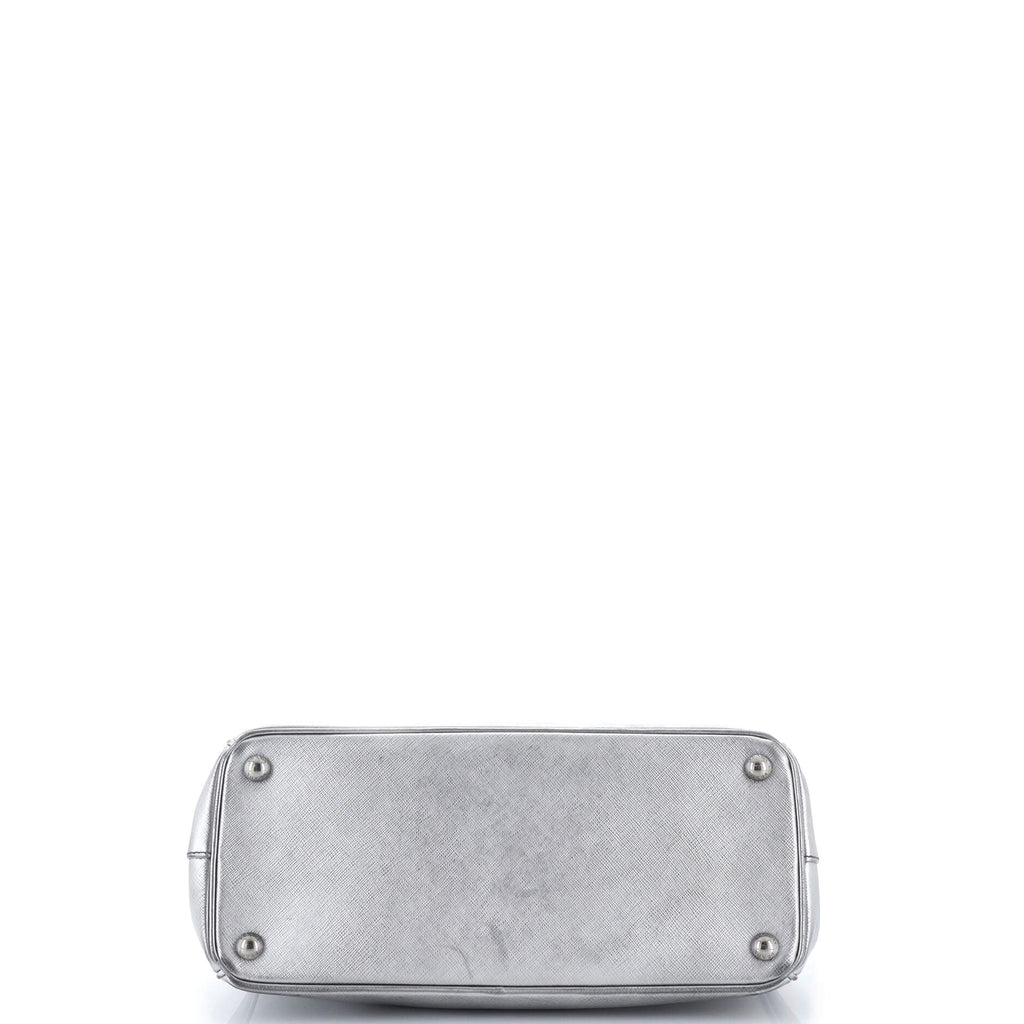 Double Zip Lux Tote Saffiano Leather Small