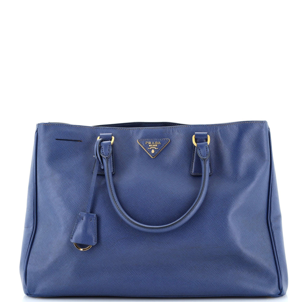 Double Zip Lux Tote Saffiano Leather Large