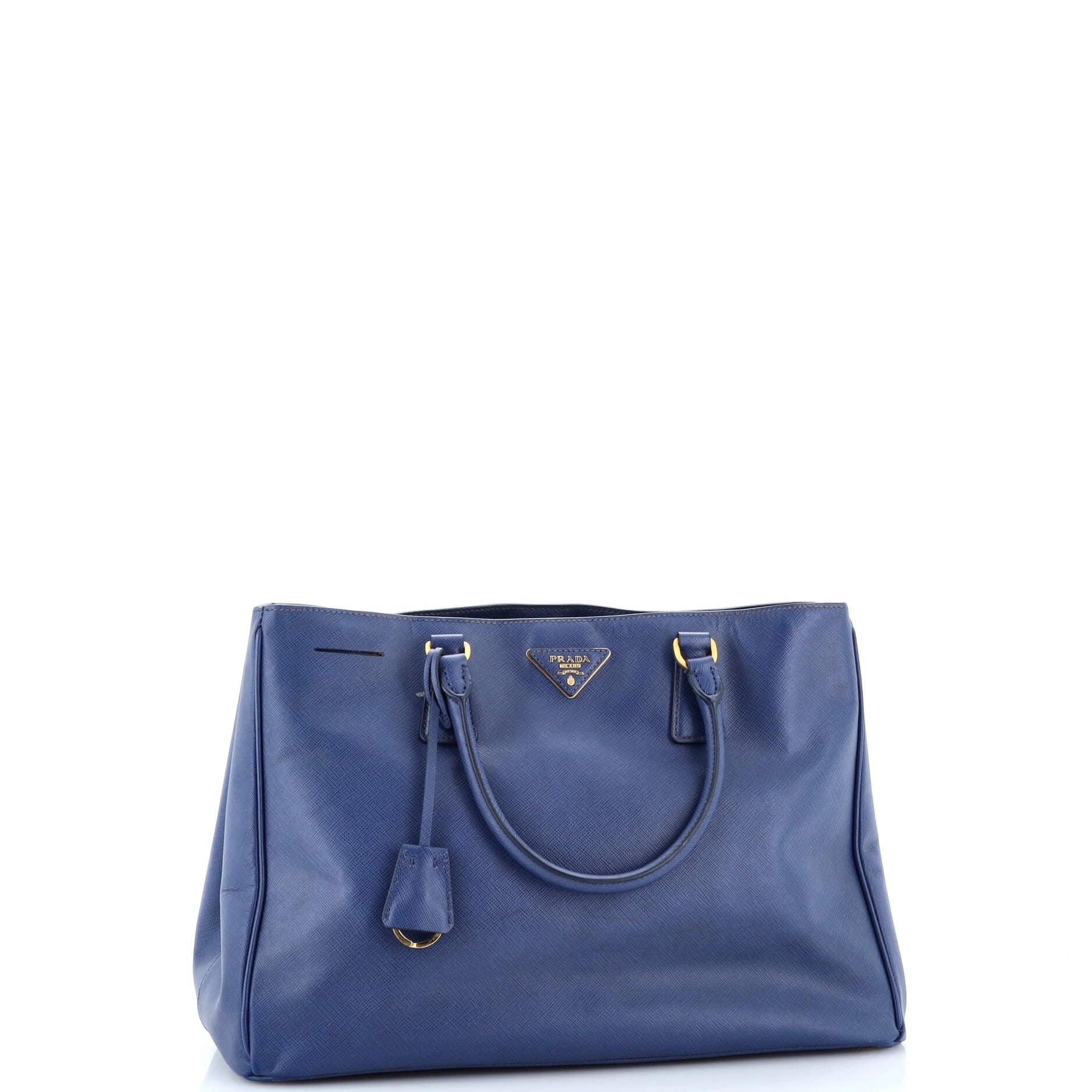 Double Zip Lux Tote Saffiano Leather Large