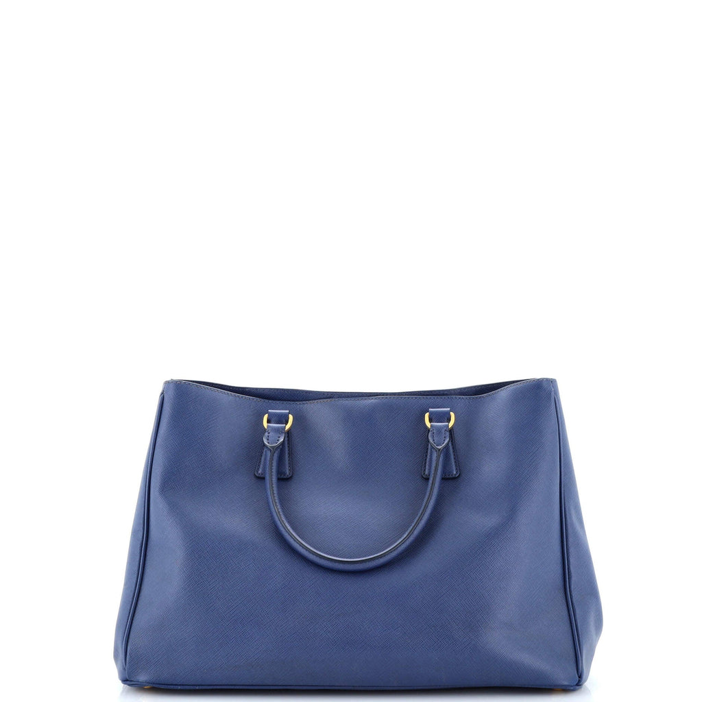 Double Zip Lux Tote Saffiano Leather Large