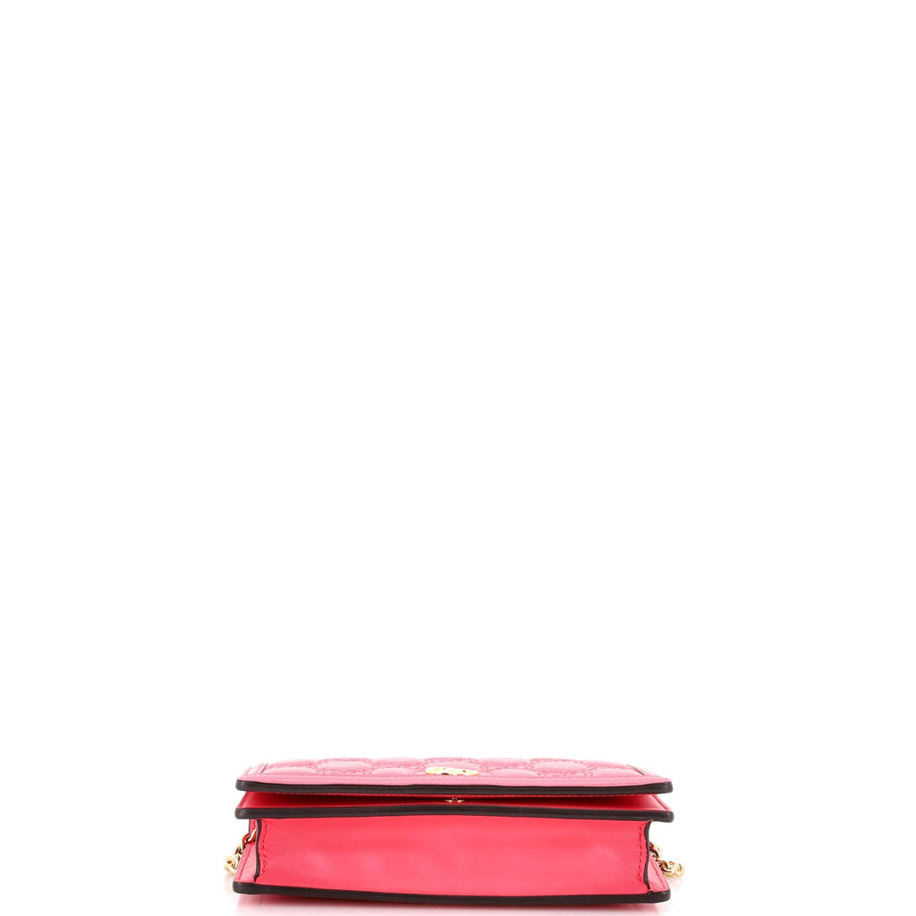 Petite GG Marmont Chain Wallet GG Matelasse Leather Mini