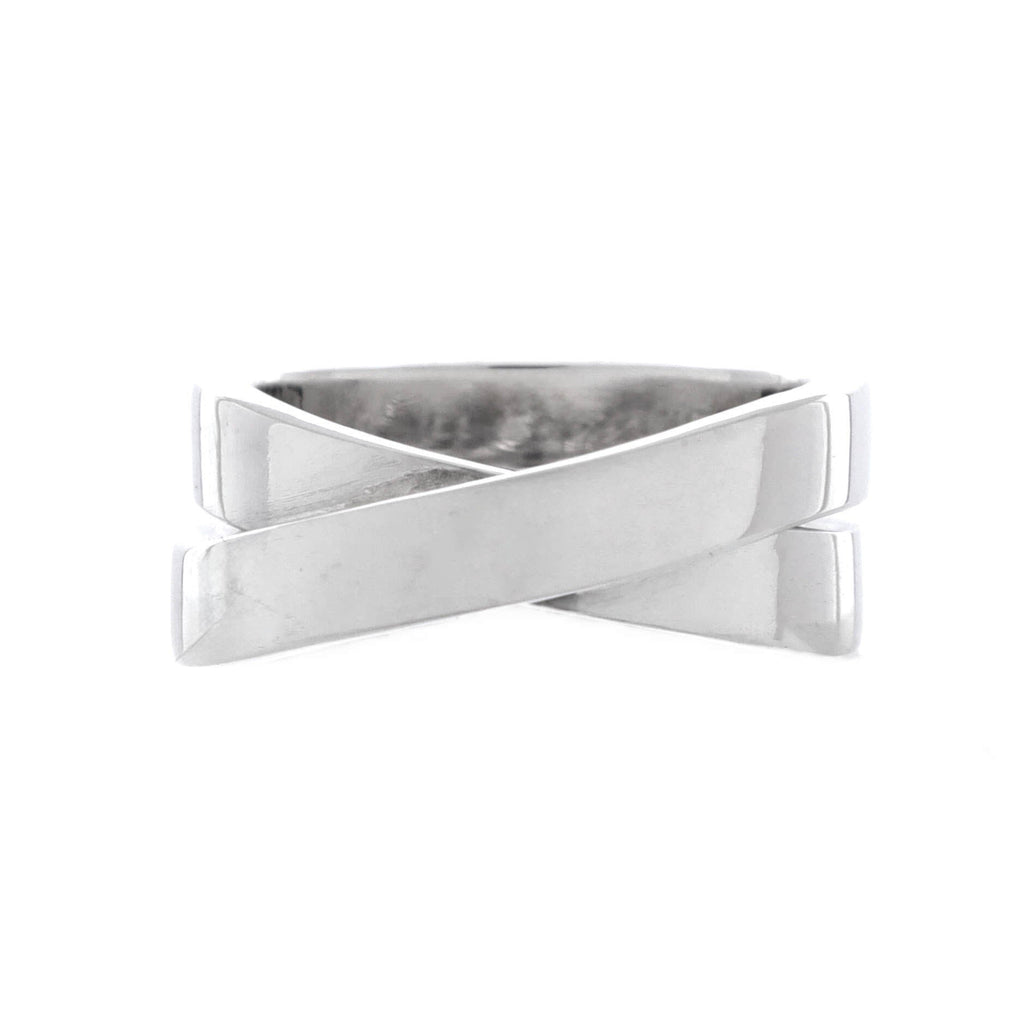 Paris Nouvelle Vague Crossover Ring 18K White Gold