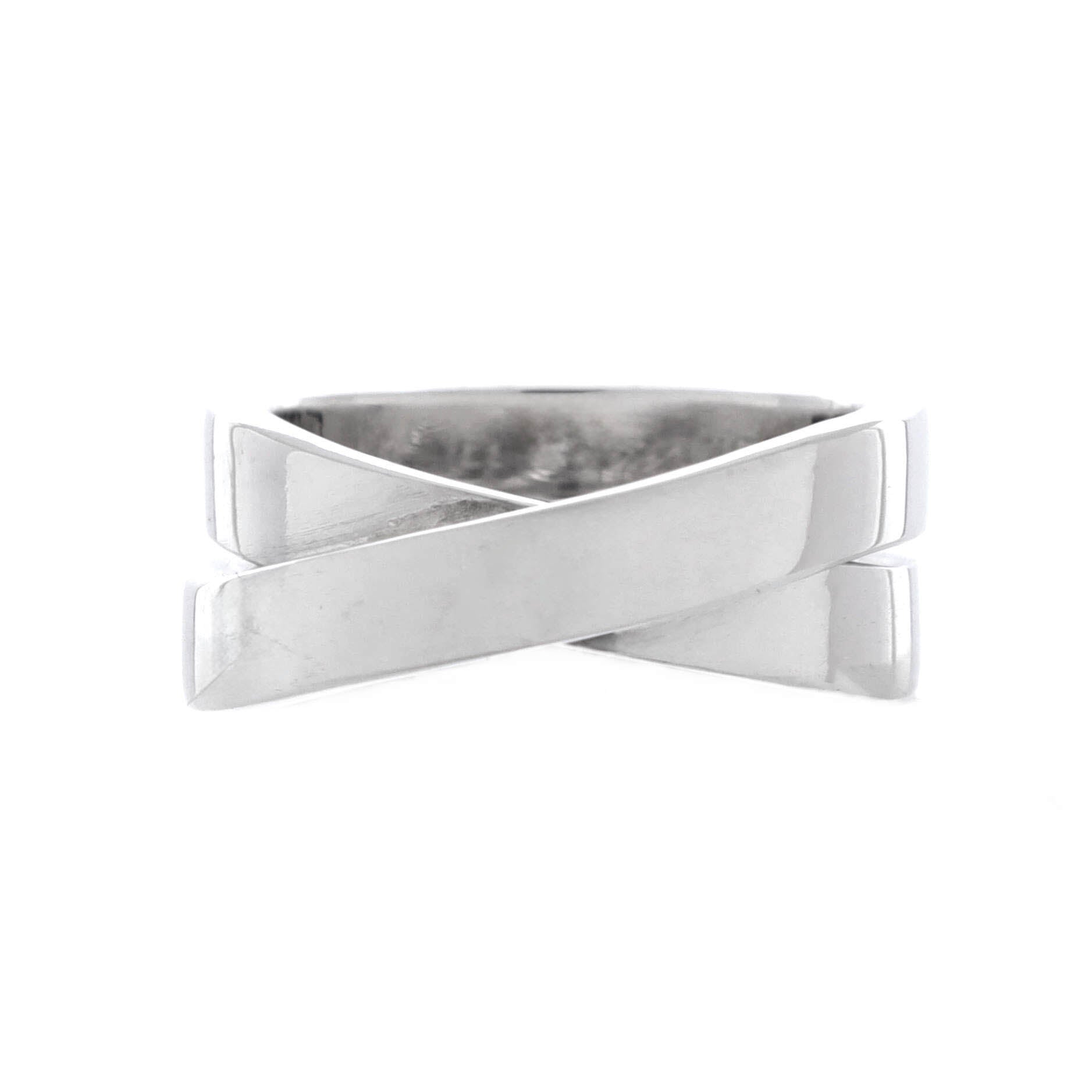 Paris Nouvelle Vague Crossover Ring 18K White Gold