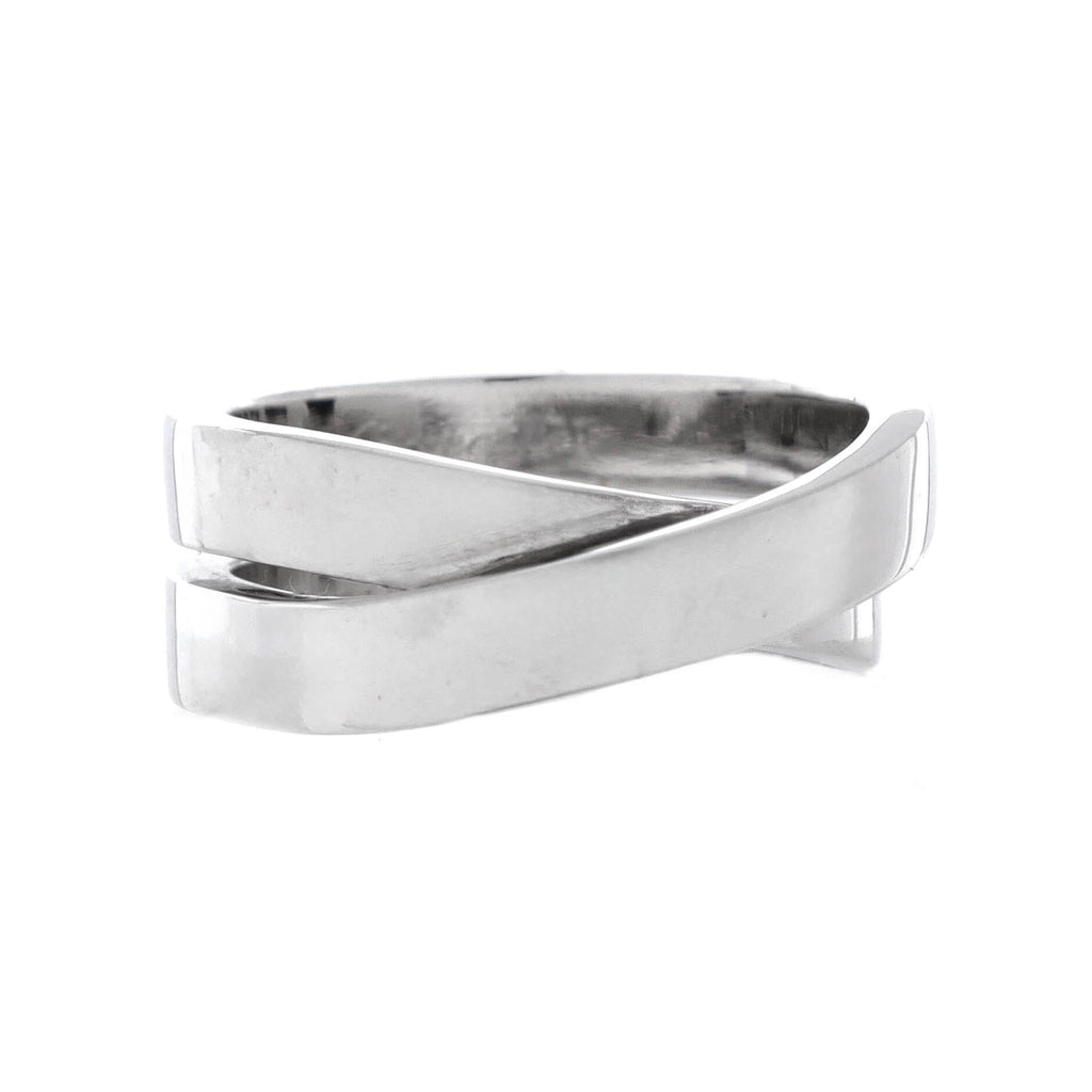 Paris Nouvelle Vague Crossover Ring 18K White Gold