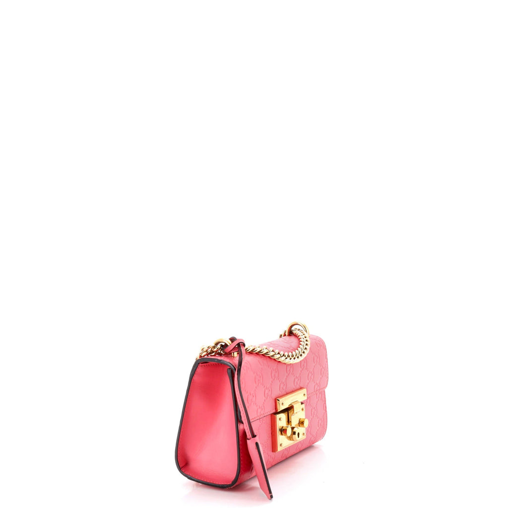 Padlock Shoulder Bag Guccissima Leather Small