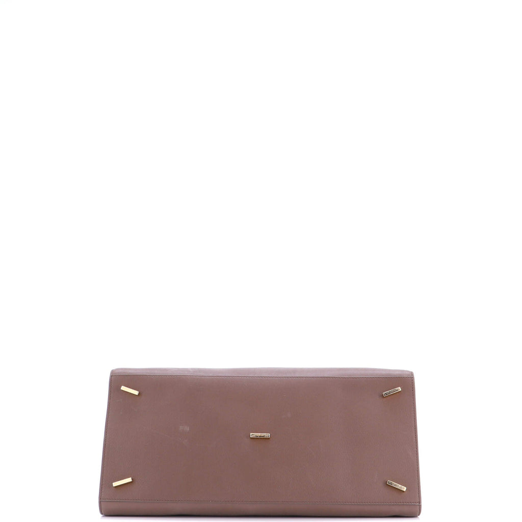 Hug Top Handle Bag Leather Large