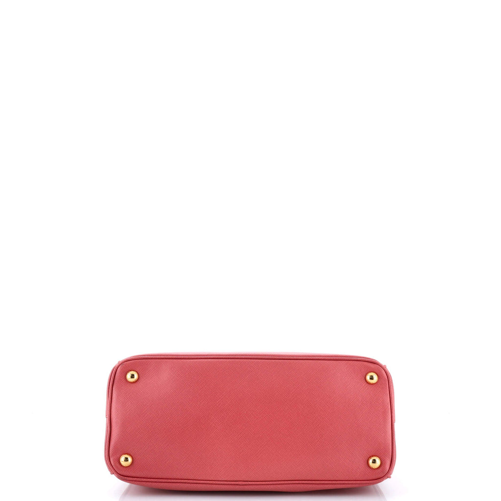 Double Zip Lux Tote Saffiano Leather Small