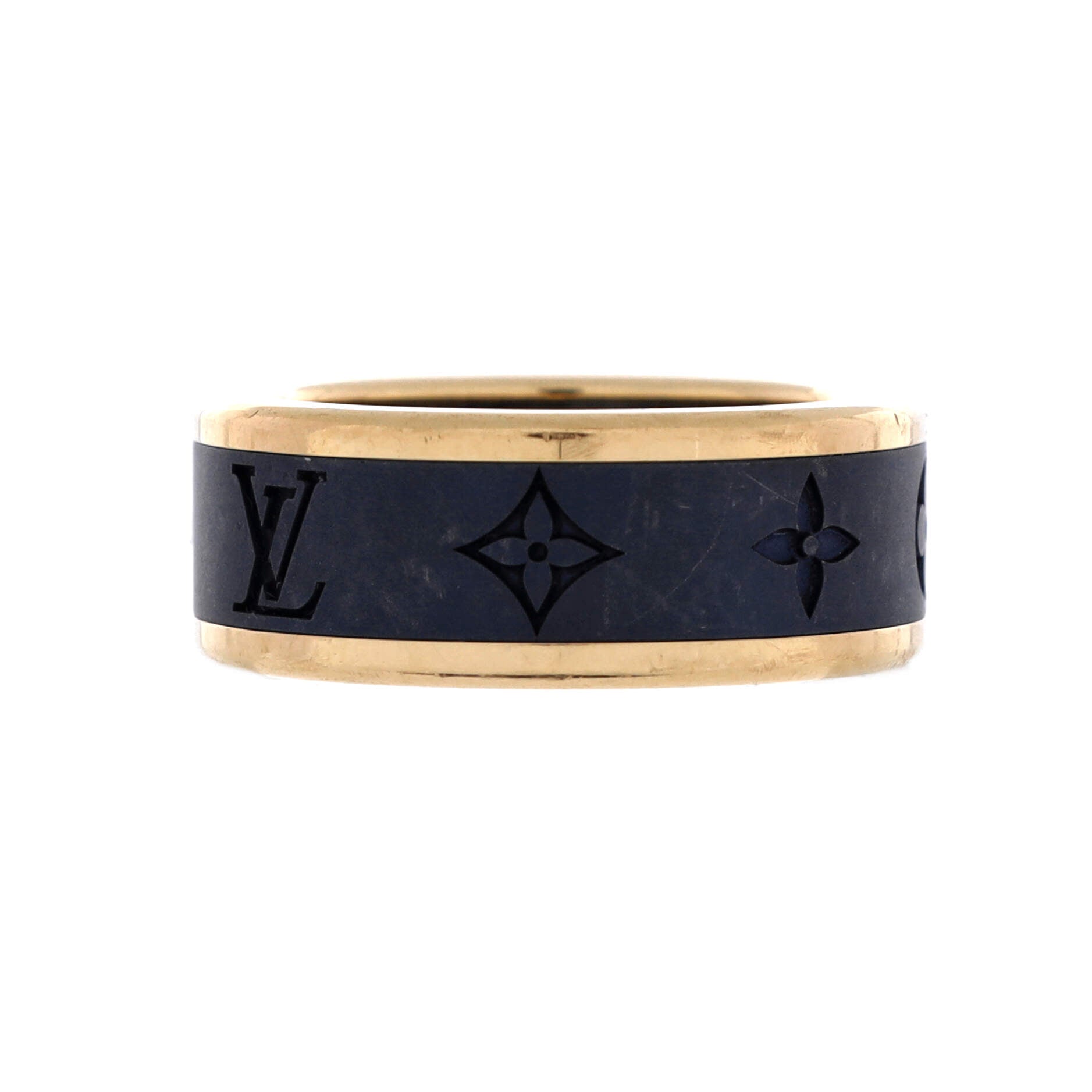 Les Gaston Ring 18K Yellow Gold and Titanium