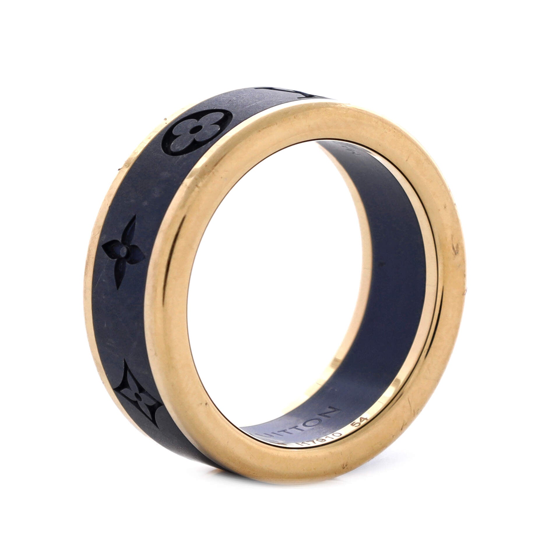 Les Gaston Ring 18K Yellow Gold and Titanium