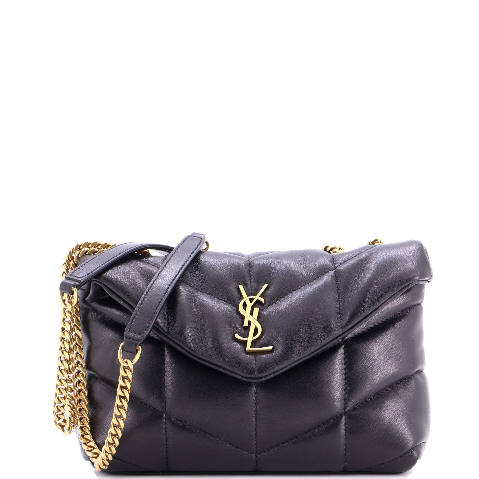 Loulou Puffer Shoulder Bag Quilted Leather Mini