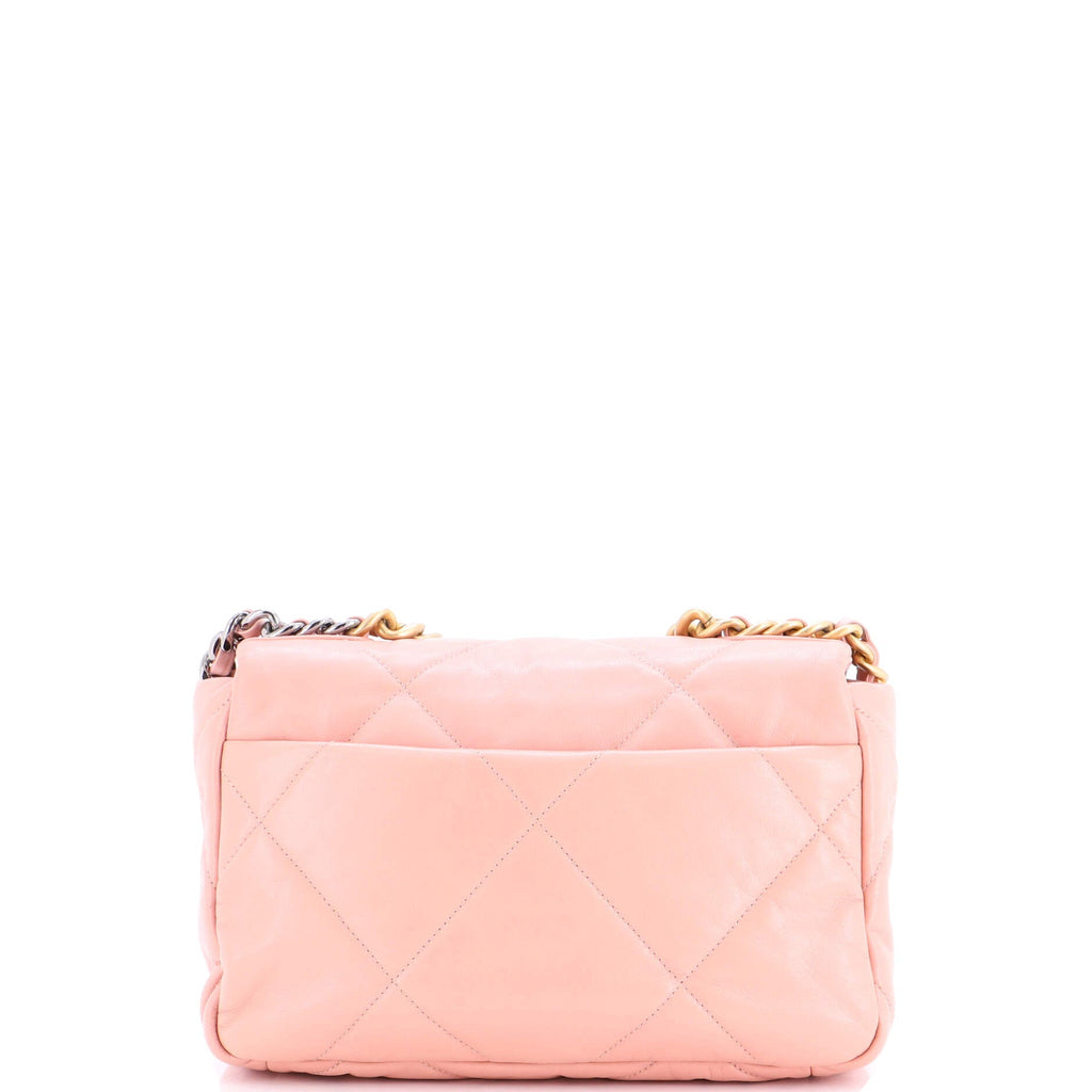 19 Flap Bag Quilted Leather Medium