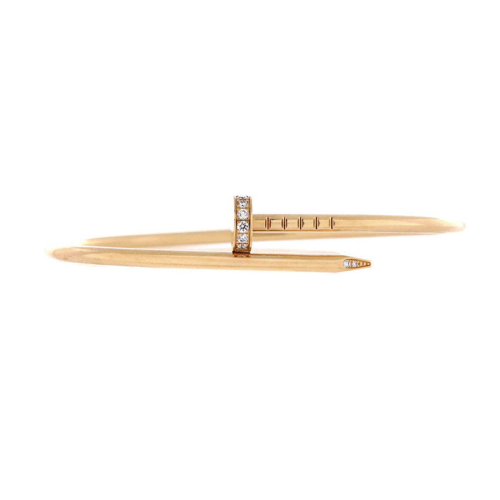Juste un Clou Bracelet 18K Yellow Gold with Diamonds Small