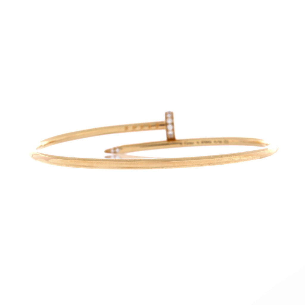 Juste un Clou Bracelet 18K Yellow Gold with Diamonds Small