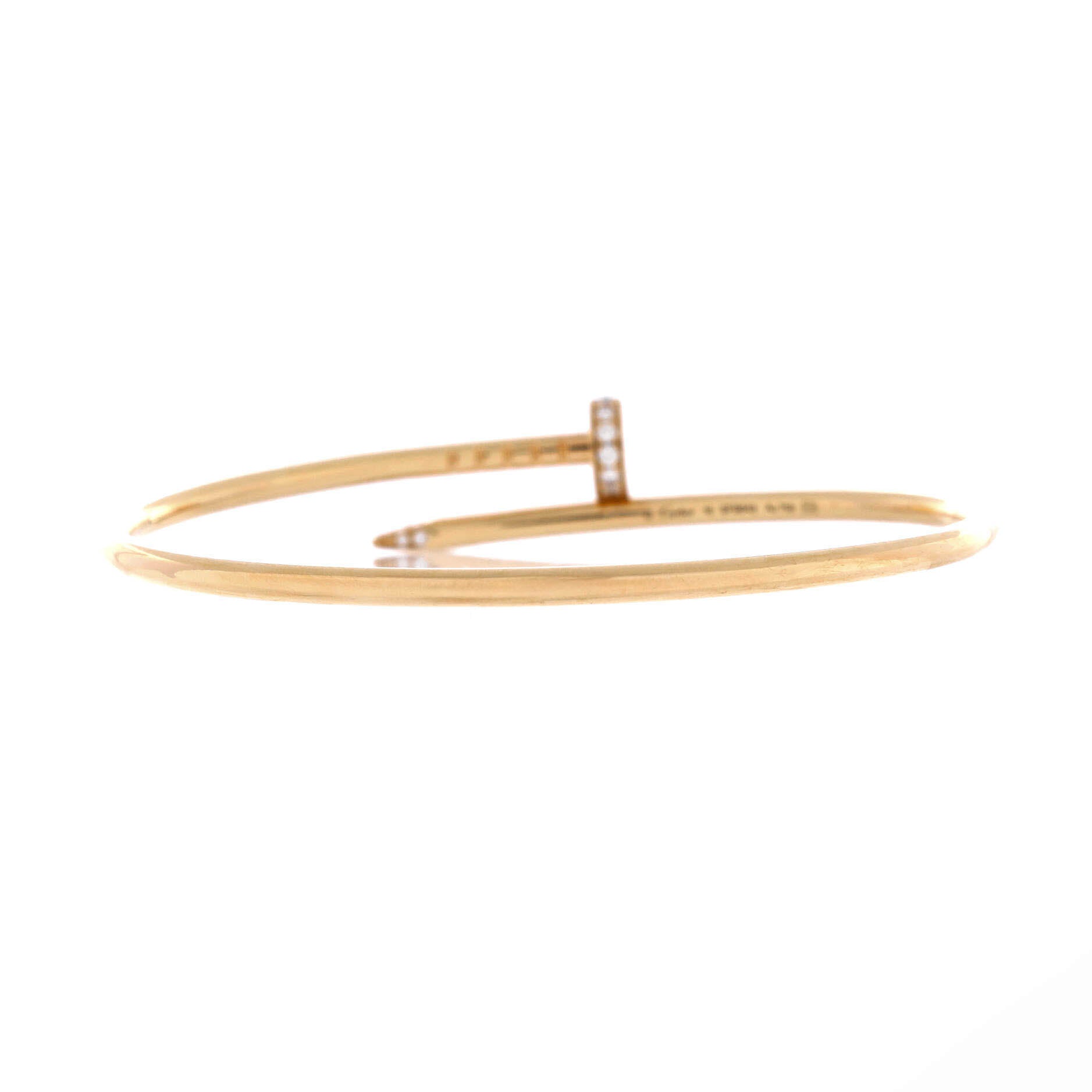 Juste un Clou Bracelet 18K Yellow Gold with Diamonds Small