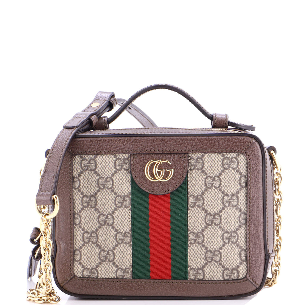 Ophidia Zip Around Camera Bag GG Coated Canvas Mini