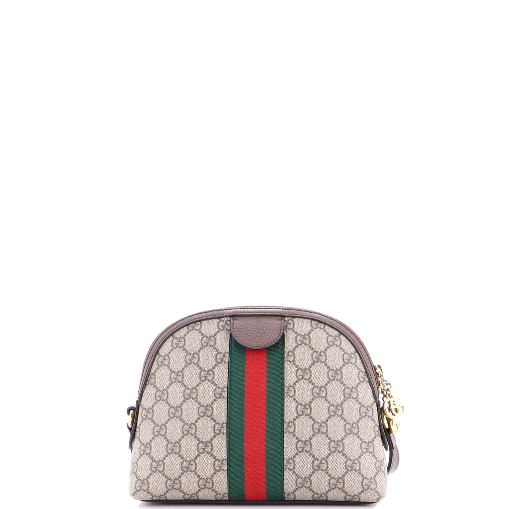 Ophidia Dome Shoulder Bag GG Coated Canvas Small